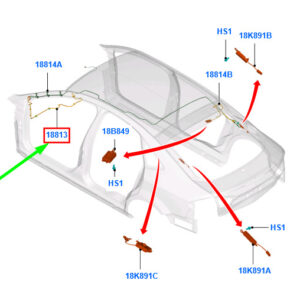 FORD MONDEO MK3 Aerial Extension Cable 1830623 CS7T-18812-FD ORIGINAL