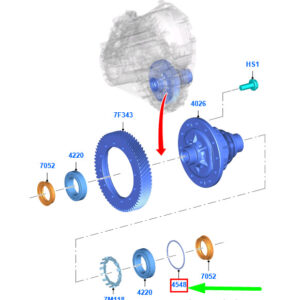 FORD TRANSIT MK4 Transm Differential Driving Gr Brg Shim 1538406 ORIGINAL