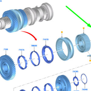 FORD ECOSPORT MK2 Transmission Output Shaft Retaining Ring 6028928 ORIGINAL