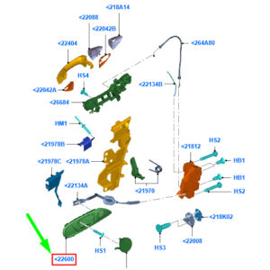 FORD FIESTA MK6 Right Front Internal Opening Handle RHD 1784521 ORIGINAL