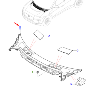 JAGUAR I-PACE X590 Front Windscreen Finisher Trim RHD T4K4200 ORIGINAL