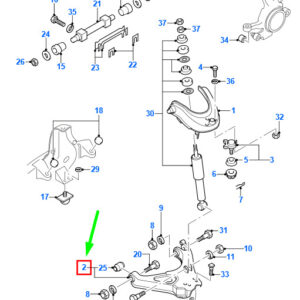 FORD RANGER MK2 Front Right Lower Control Arm 6M34-3078-AB 1484027 ORIGINAL