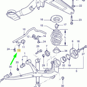 FORD GALAXY MK1 Rear Stabilizer Rubber Bush Clamp 7295022 ORIGINAL