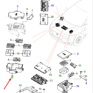 JAGUAR I-PACE X590 Right Lower Fuse Cover T4K4160 ORIGINAL
