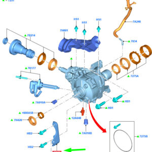 FORD FOCUS MK3 C346  Transfer Drive Case Bracket 1938048 ORIGINAL