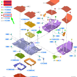 FORD GALAXY MK3 Front Floor Mat Set RHD 2281654 ORIGINAL