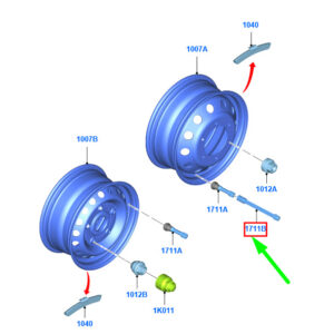 FORD TRANSIT MK4 Wheel Valve Assy 20MM Outer BK31-1702-AA 2003028 ORIGINAL
