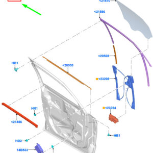 FORD GALAXY MK3 Front Left Door Window Regulator 2345931 ORIGINAL