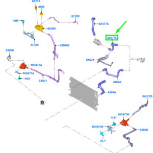 FORD GALAXY MK3 Cooling System Hose Assy 2529656 ORIGINAL