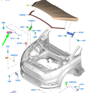 FORD GALAXY MK3 Front Hood Stay 1888211 ORIGINAL