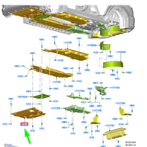 FORD GALAXY MK3 Engine Compartment Splash Shield 2346805 ORIGINAL