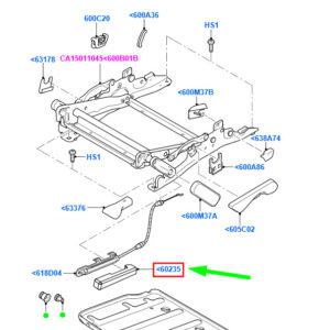 FORD GALAXY MK2 Rear Right Seat Cable Cover 1817470 ORIGINAL