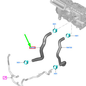 FORD FOCUS MK4 Heater Water Hose 2356099 JX61-18D334-DD ORIGINAL