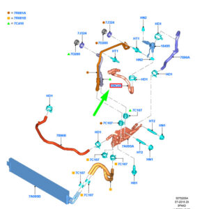 FORD FOCUS MK4 Heater Water Hose 2273731 JX61-18N345-VC ORIGINAL