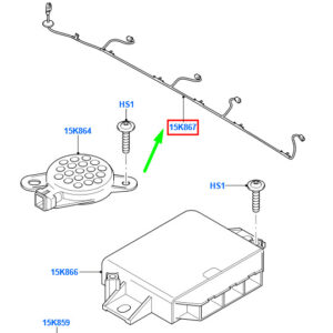 FORD TRANSIT MK3 Parking Distance Aid Sensor Wire 1746934 ORIGINAL
