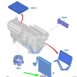 FORD GALAXY MK3 Evaporator Assy LHD 2403365 ORIGINAL