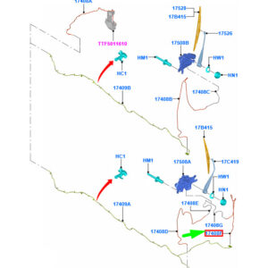 FORD TRANSIT CUSTOM MK1 Rear Windshield Washer Hose 1768864 ORIGINAL