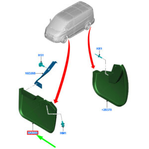 FORD TRANSIT CUSTOM MK1 Front Right Mudguard 1809946 ORIGINAL