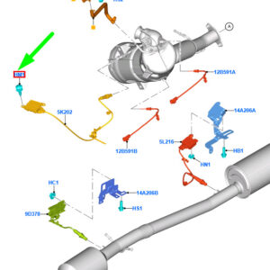 FORD TRANSIT MK4 Nox Module Rivet W707373-S300 4144999 ORIGINAL