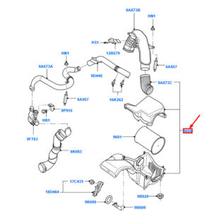 FORD FOCUS MK2 Air Cleaner Assy 1673132 9M51-9C662-RC ORIGINAL