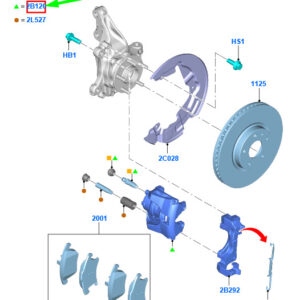 FORD GALAXY MK3 Front Right Brake Caliper 2273618 ORIGINAL