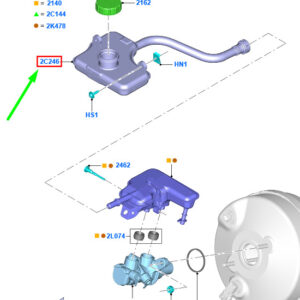 FORD GALAXY MK3 Brake System Tank RHD 2505082 ORIGINAL