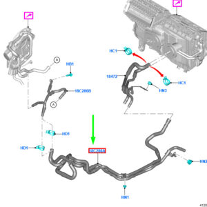 FORD KUGA MK3 Heater Connector Hose 2614621 ORIGINAL