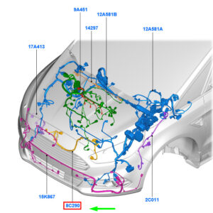 FORD GALAXY MK3 Fan Motor Wire Assy 1900994 ORIGINAL
