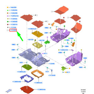 FORD GALAXY MK3 Floor Mat Set LHD 2198956 ORIGINAL