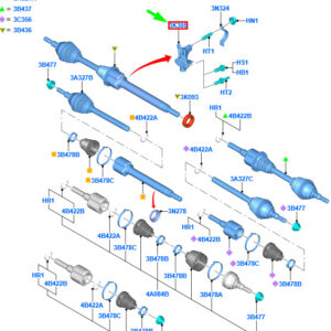FORD GALAXY MK3 Front Axle Drive Shaft Bracket 2231048 ORIGINAL