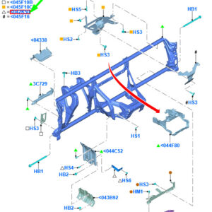 FORD KUGA MK2 C520 Dash Panel Bracket LHD 1690858 AM51-R042K50-AA ORIGINAL