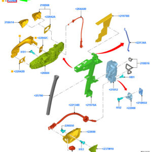 FORD FIESTA MK7 Front Door Exterior Handle 2126416 ORIGINAL