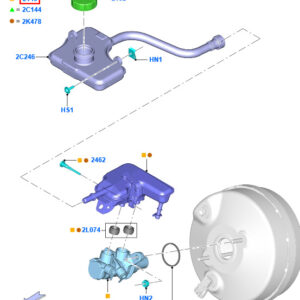 FORD GALAXY MK3 Brake Master Cylinder Repair Set RHD 2503826 ORIGINAL