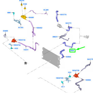 FORD GALAXY MK3 Cooling System Hose Assy 2507021 ORIGINAL
