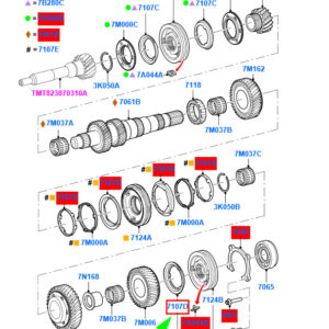 FORD RANGER T6 MK1 Reverse Synchronizer Ring 1715014 BR3R-7107-DA ORIGINAL