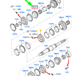 FORD TRANSIT MK3 3rd Speed Cone And Gear Assy 30 Teeth 1313072 ORIGINAL