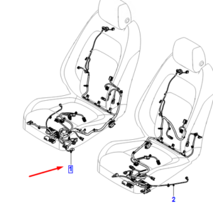 JAGUAR I-PACE X590 Front Right Seat Harness LHD T4K13539 ORIGINAL