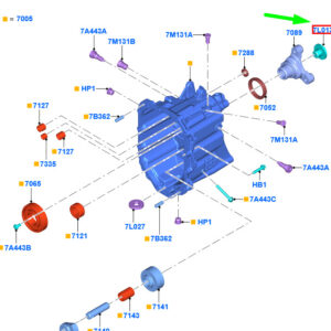 FORD MUSTANG MK6 Manual Transmission Flange Plug 2017393 ORIGINAL