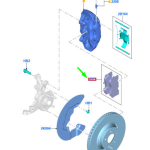 FORD MUSTANG MK6 Brake Pads Front 2544993 ORIGINAL