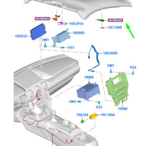 FORD MUSTANG MK6 Microphone 5294286 ORIGINAL