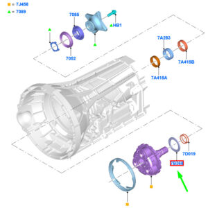 FORD MUSTANG MK6 Transmission Output Shaft Flange Washer 2318307 ORIGINAL