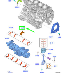 FORD MUSTANG MK6 Crankshaft Main Thrust Bearing 5219611 ORIGINAL