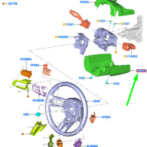 FORD MUSTANG MK6 Steering Column Lower Shroud 5305589 ORIGINAL