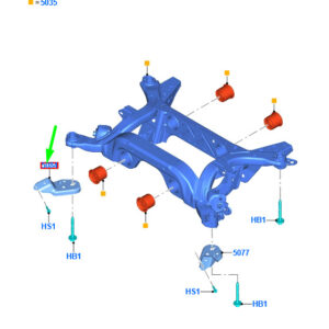 FORD MUSTANG MK6 Chassis Frame Right Bracket 5327526 ORIGINAL