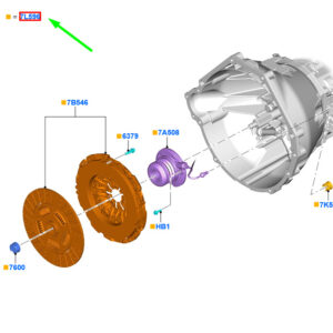 FORD MUSTANG MK6 Clutch Repair Kit 2433382 ORIGINAL