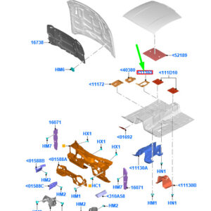FORD MUSTANG MK6 Floor Insulator 2175788 ORIGINAL
