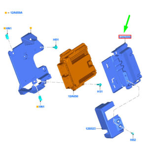 FORD MUSTANG MK6 Engine Control Unit Bracket GR3A-12A692-AD 1918092 ORIGINAL