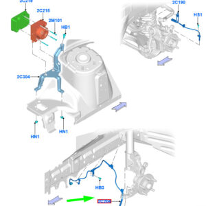 FORD MUSTANG MK6 Front Right ABS Sensor 2433653 ORIGINAL