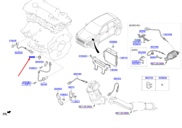 HYUNDAI KONA MK1 Oil Pressure Switch 9475037100 ORIGINAL - Image 2