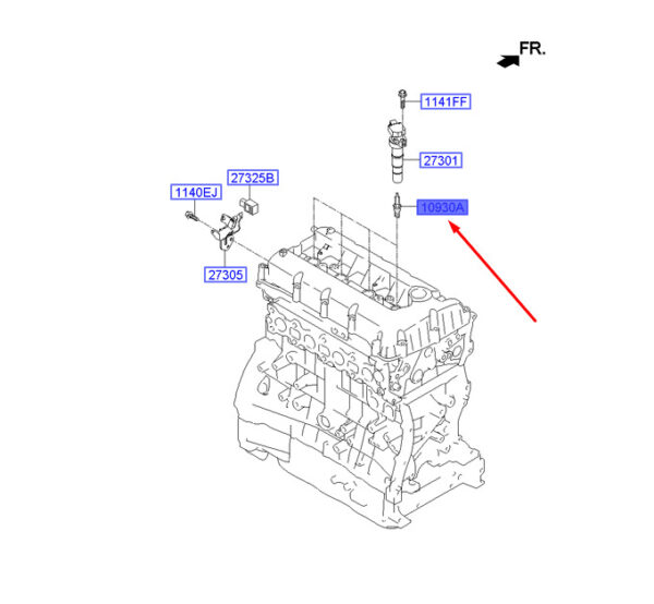HYUNDAI SANTA FÉ MK3 DM Spark Plug 1884711160 ORIGINAL - Image 2